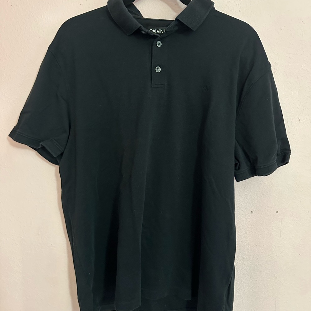 Calvin Klein Charcoal Men's Polo Shirt